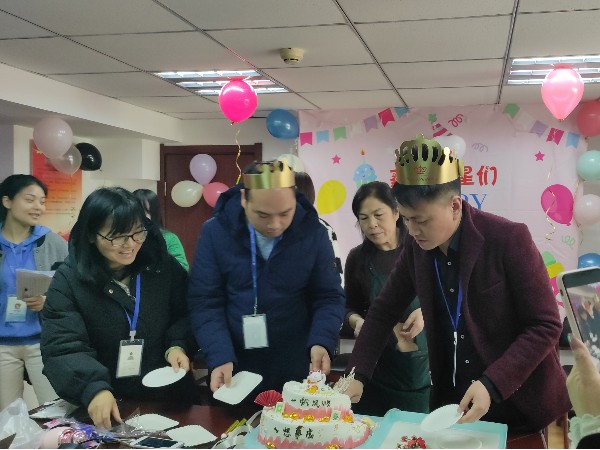 陜西鑫安安防2021年第四季度員工生日會，感謝有你，一路同行！